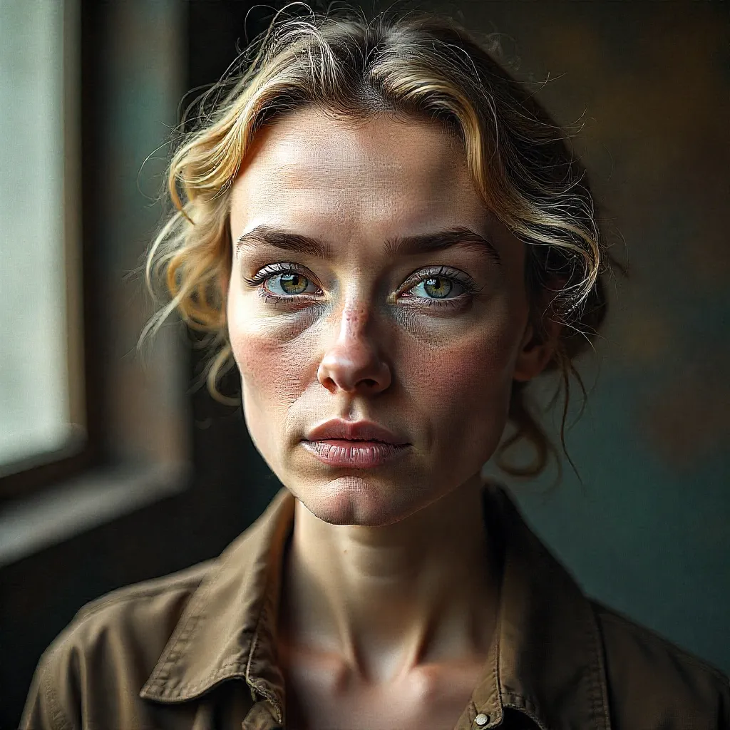 Natural light photography of artistic process